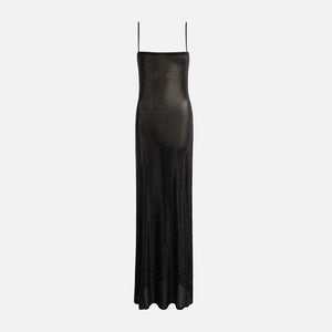 Alexander Wang Cami Slip Dress with Clear Bead Hotfix - Black
