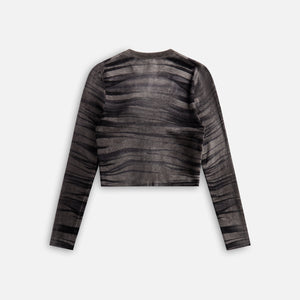 Alexander Wang Crewneck Cardigan with Animal Print - Eiffel Tower