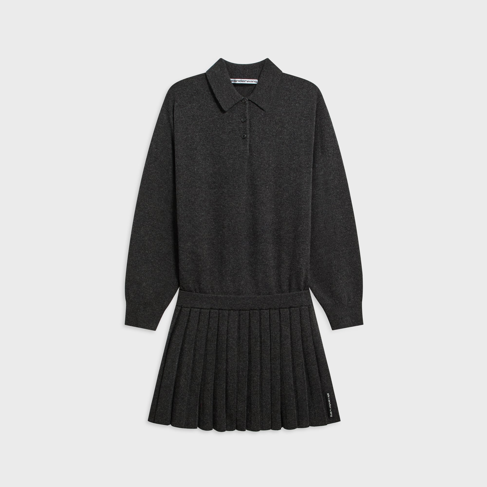 Heatpressed Skirt Long Sleeve Polo Dress