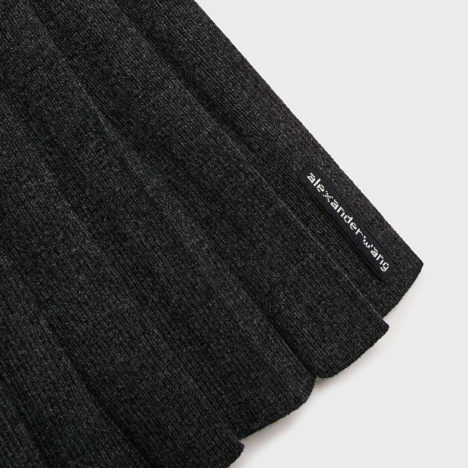 Alexander Wang Heatpressed Skirt Long Sleeve Polo Dress - Graphite