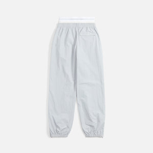 Alexander Wang Track Pant with Logo Elastic Exposed Brief Microc - Light Grey / White