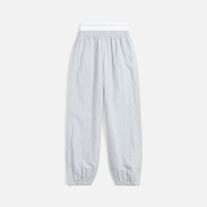 Alexander Wang Track Pant with Logo Elastic Exposed Brief Microc - Light Grey / White