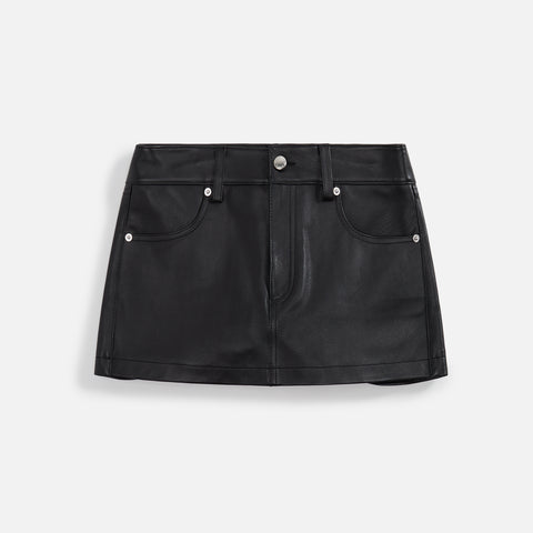 Alexander Wang Mini Skort with G-String and Diamante Charms - Black