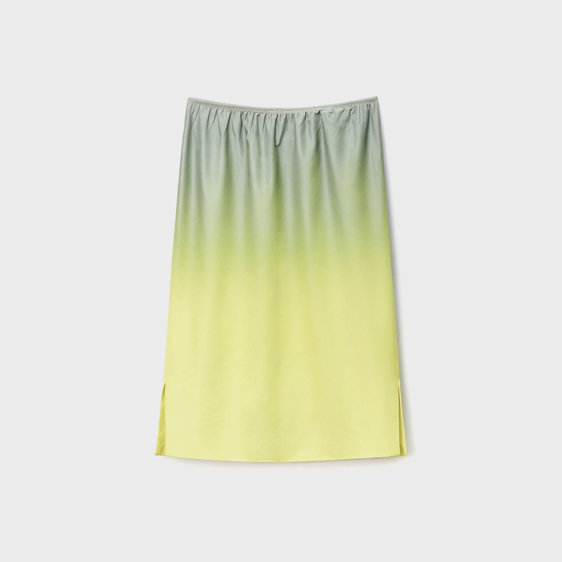 Alexander Wang Reflective Mid-Rise Midi Skirt - Yellow