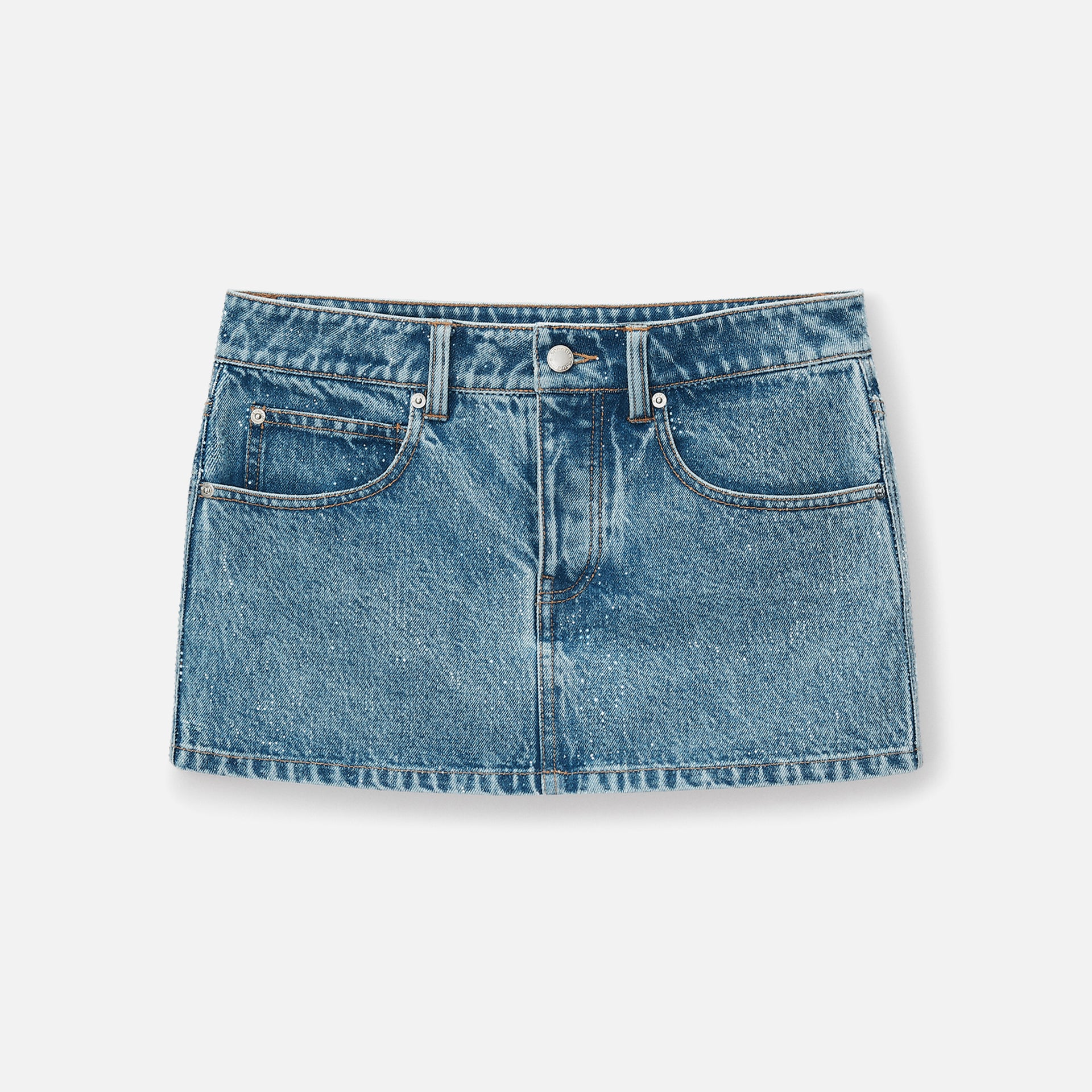 Alexander Wang Mini Skirt All-Over Hotfix - Indigo