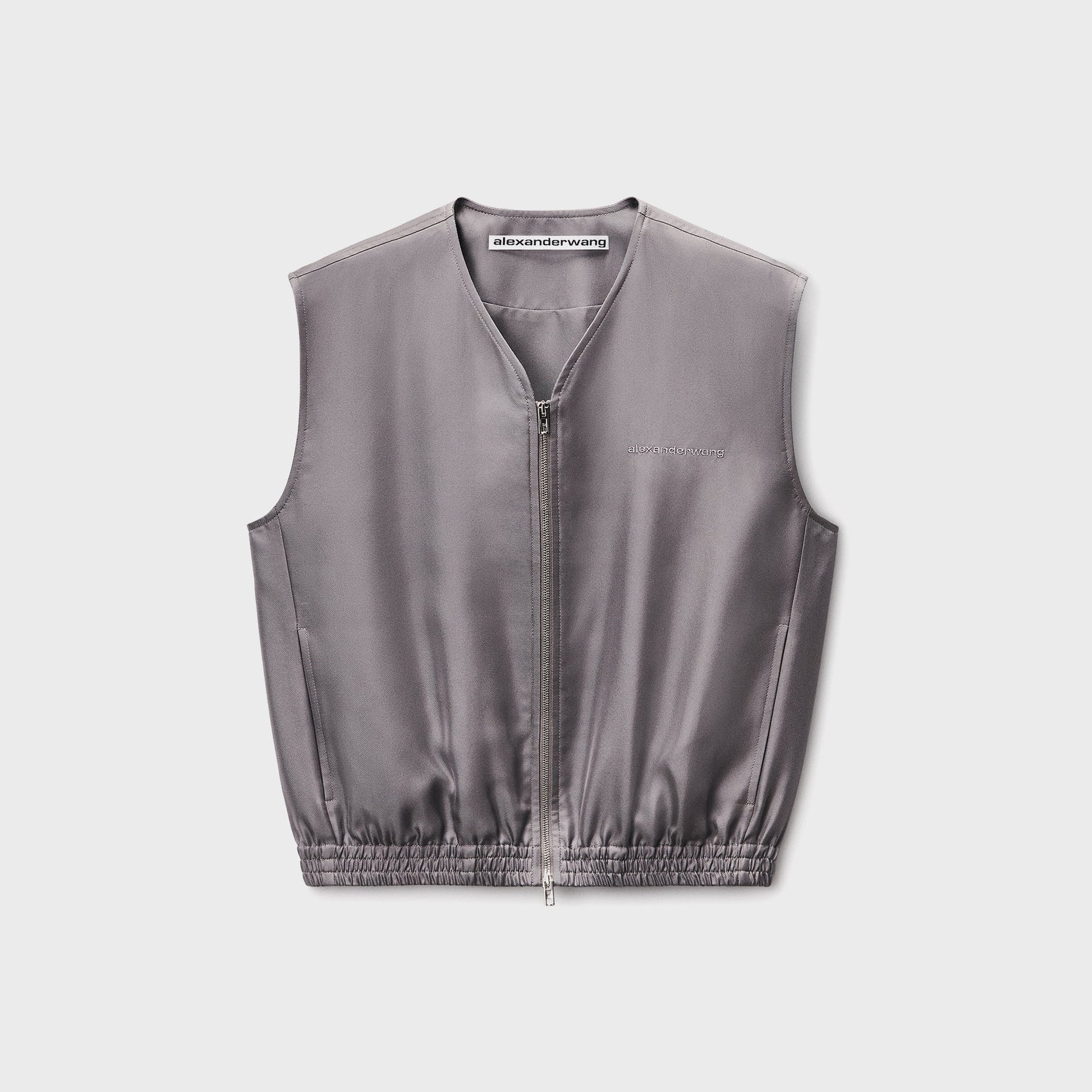 Alexander Wang Cropped Vest - Steel Grey