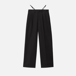 Alexander Wang Low Waisted G String Trouser with Crystal Trim - Black