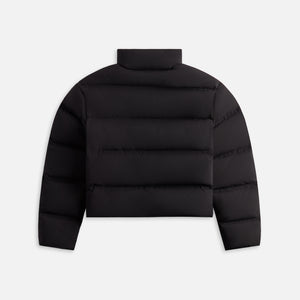 Alexander Wang Jacquard Channel Cropped Puffer with Reflective Logo - Black