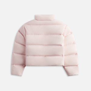 Alexander Wang Jacquard Channel Cropped Puffer with Reflective Logo - Light Pink