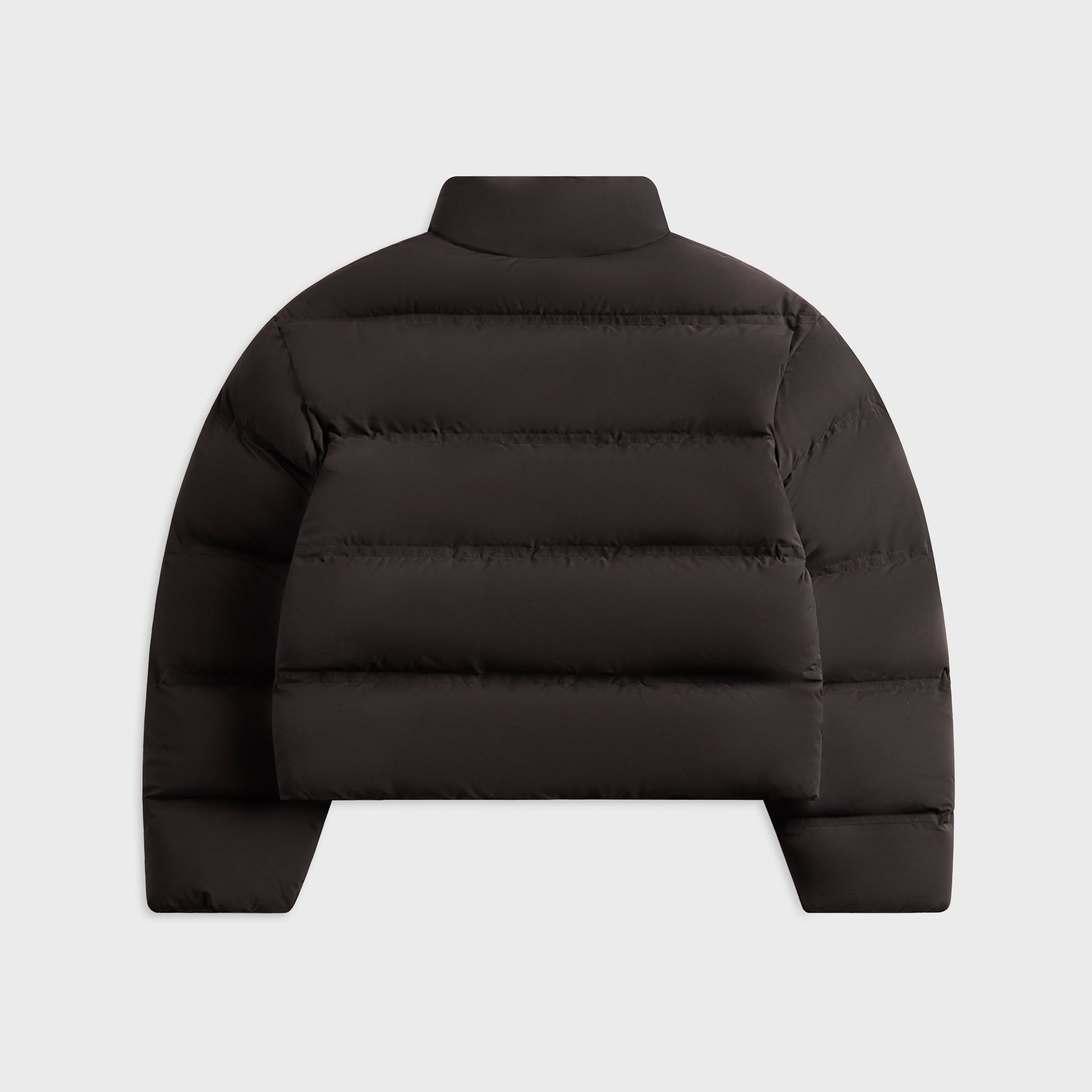 Alexander Wang Jacquard Channel Cropped Puffer with Reflective Logo in Black