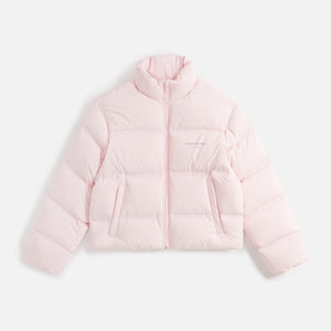 Alexander Wang Jacquard Channel Cropped Puffer with Reflective Logo - Pink