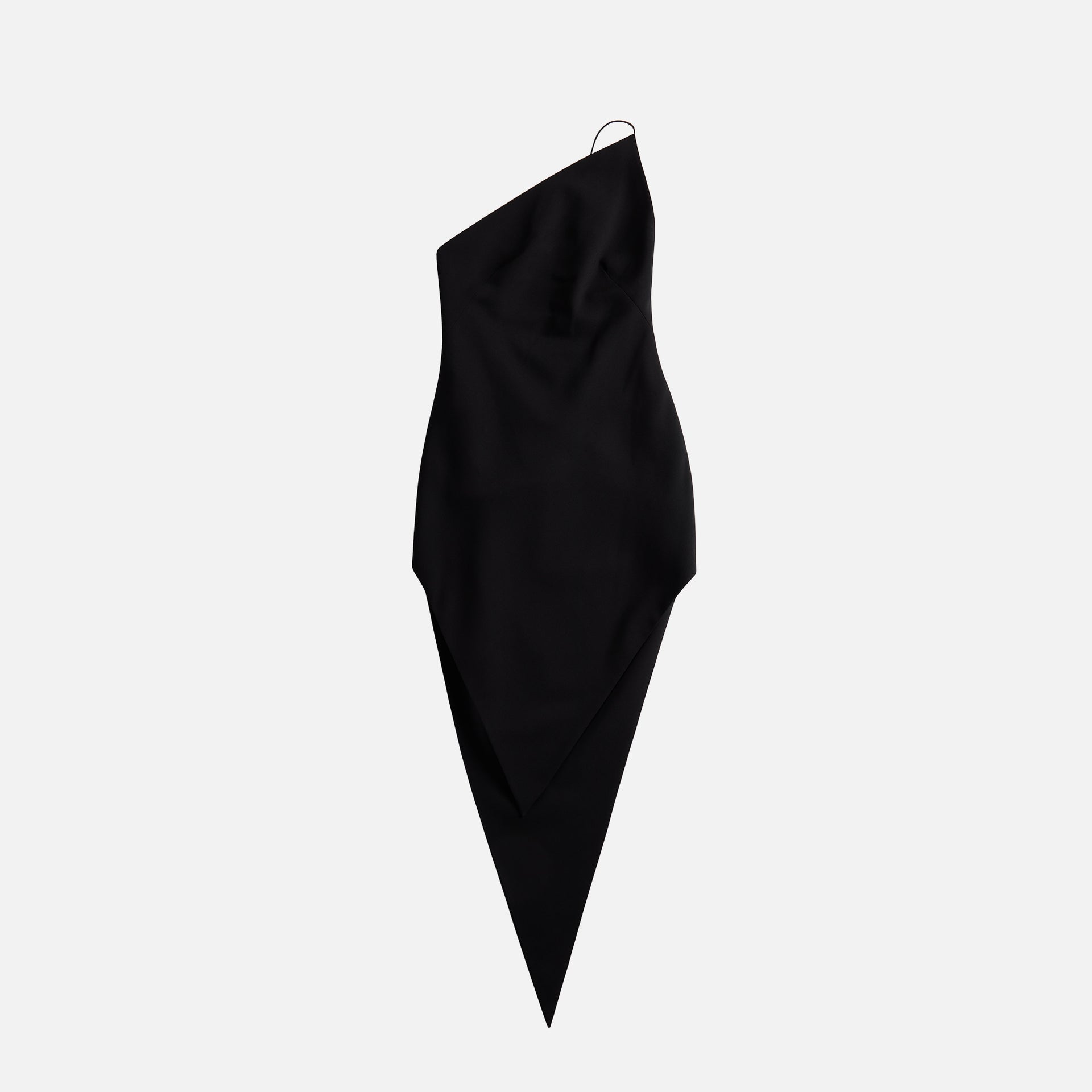 Alexander Wang Asymmetric Strapless Pointed Hem Dress - Black