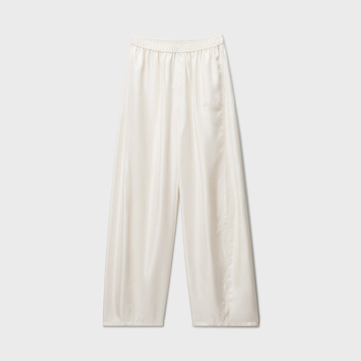 Alexander Wang Silk Mid Rise Track Pant - Ivory
