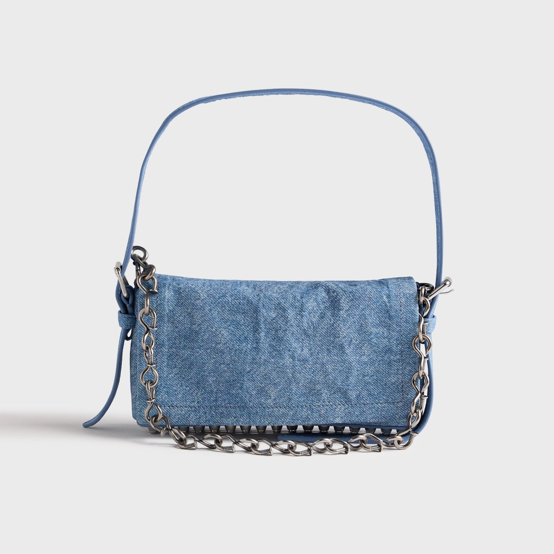 Alexander Wang Ricco Crushed Slim Flap Bag - Blue