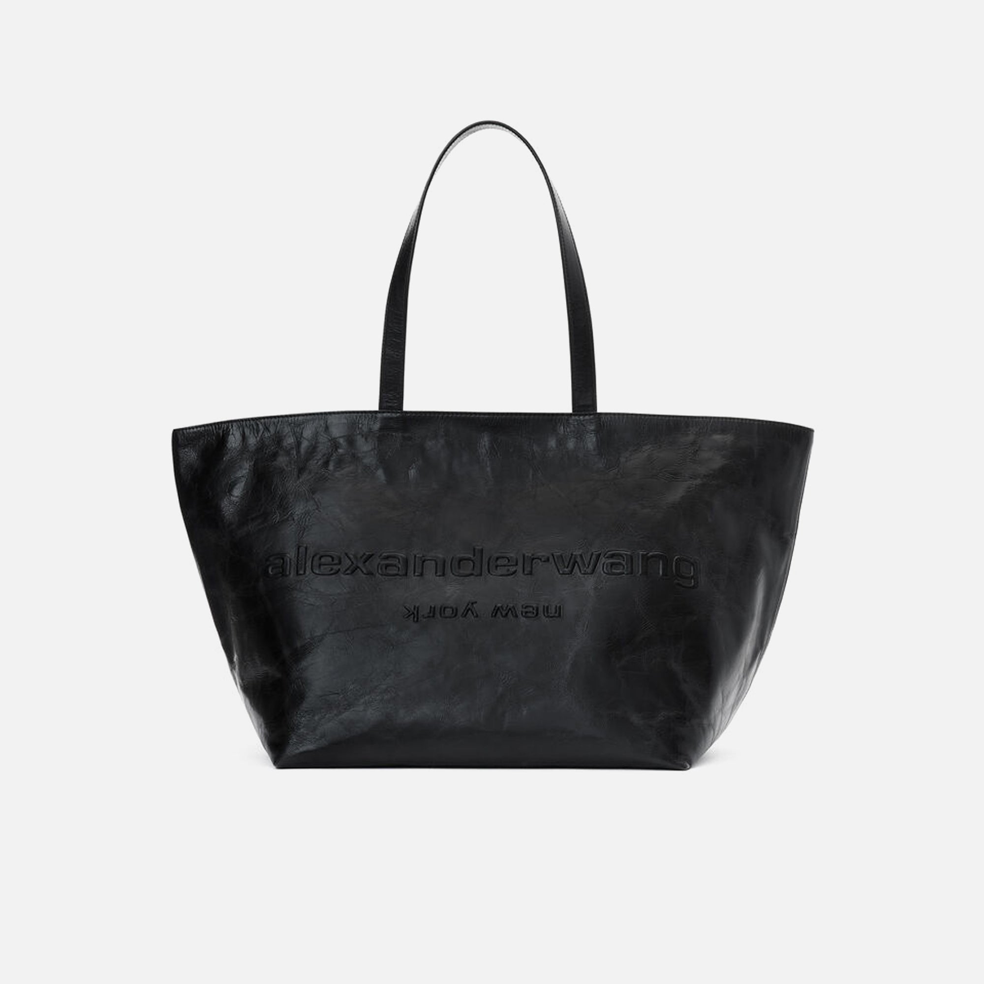 【sumi】ALEXANDER WANG Mini Tote Alexander Wang Mini Punch logo-embossed Leather Tote Bag