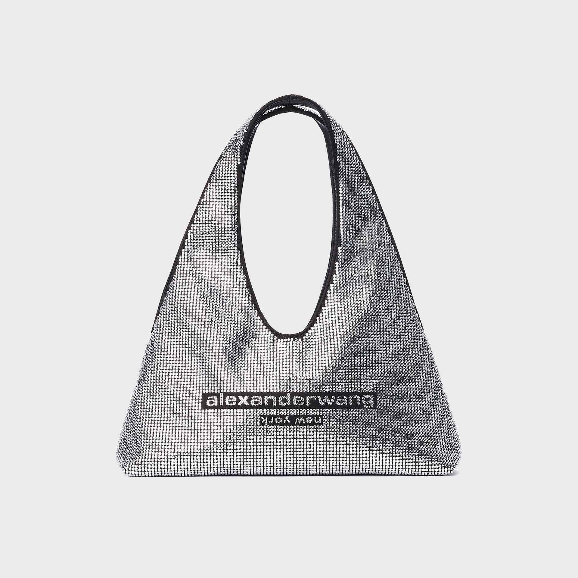 Alexander Wang Pike Crystal Mini Bag - Black / Silver
