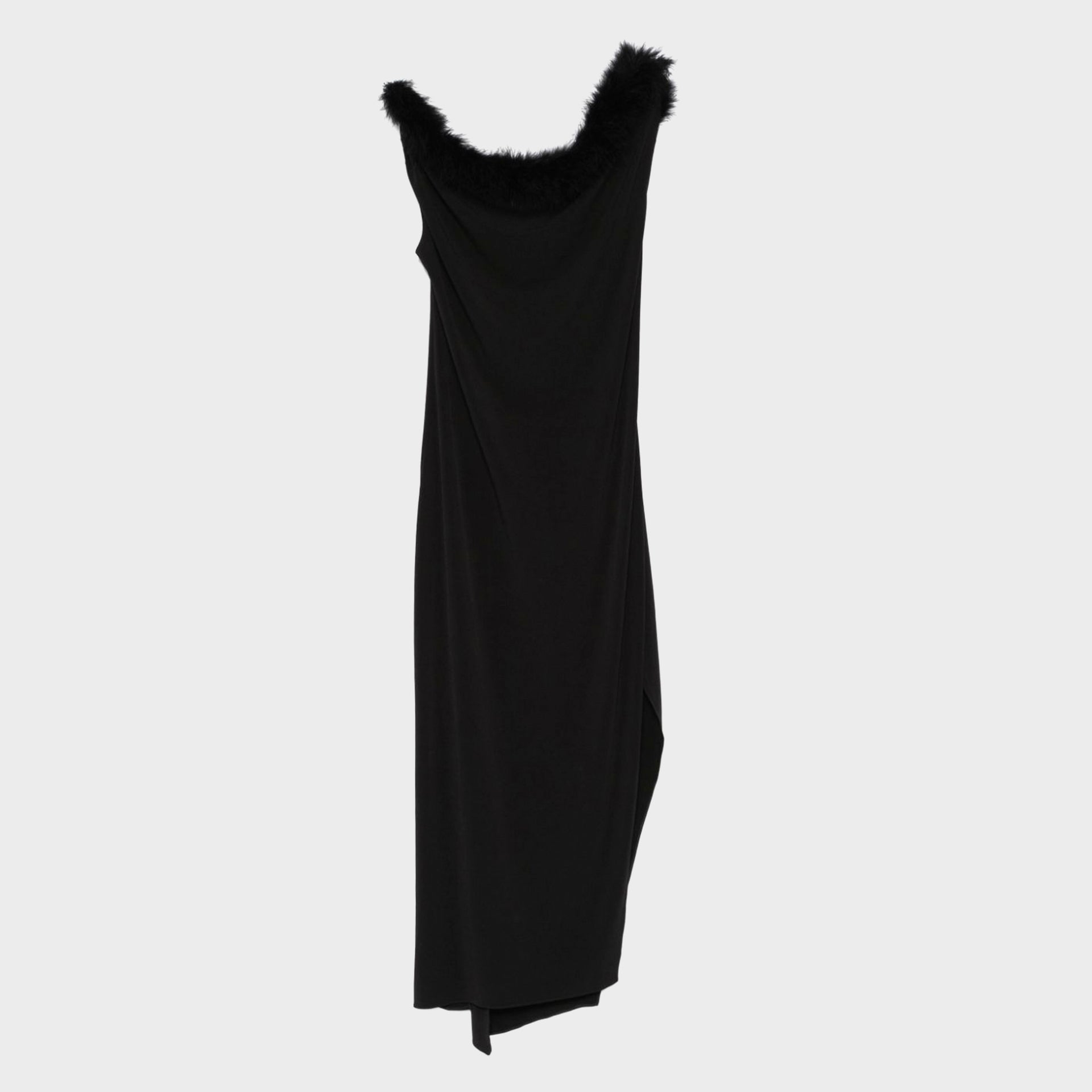 Coperni Boa Jersey Midi Dress - Black