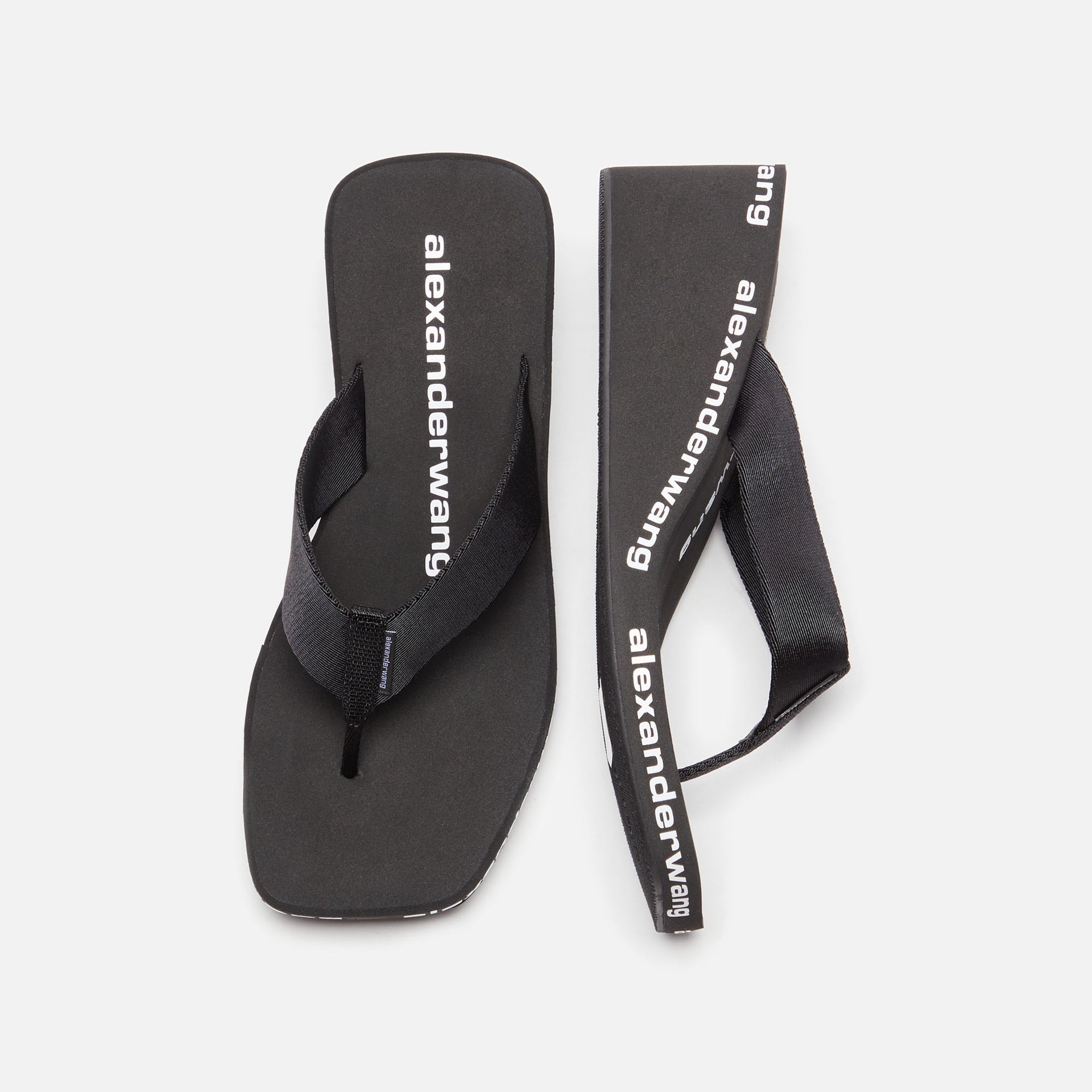 Alexander Wang Wedge Flip Flop - Black