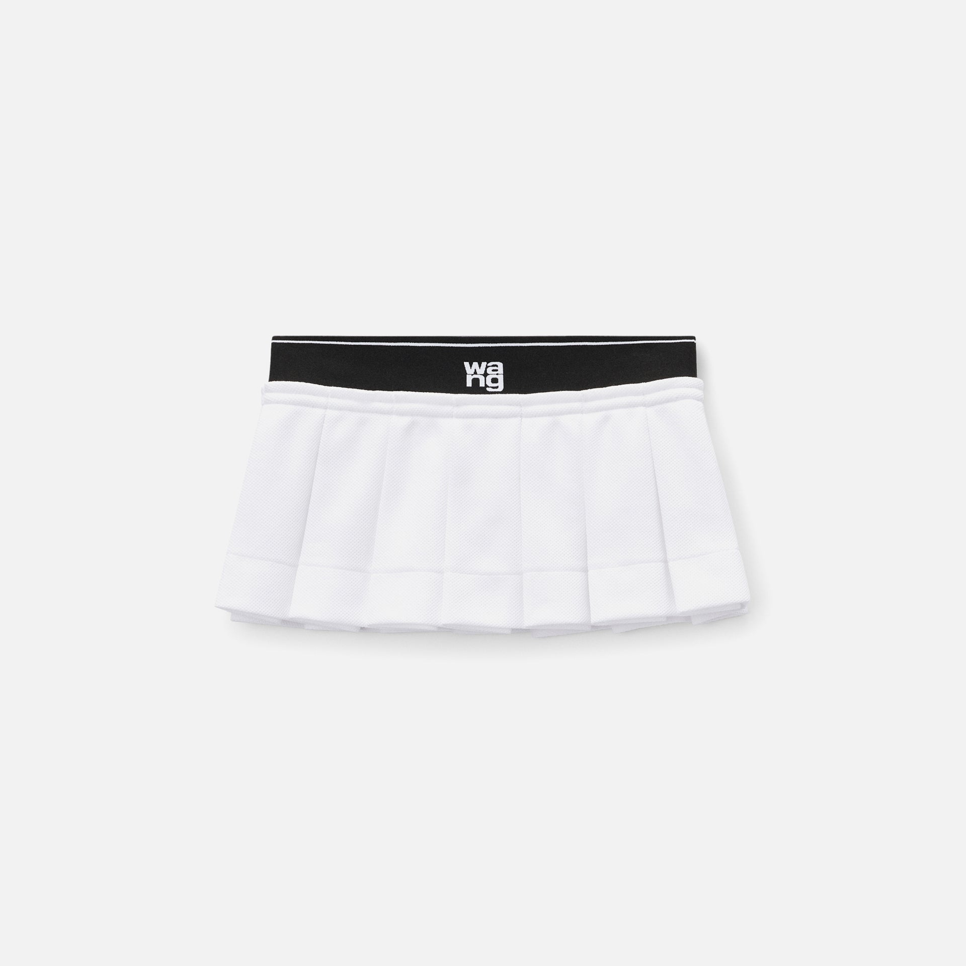 T by Alexander Wang Cheerleader Pleated Skort - White