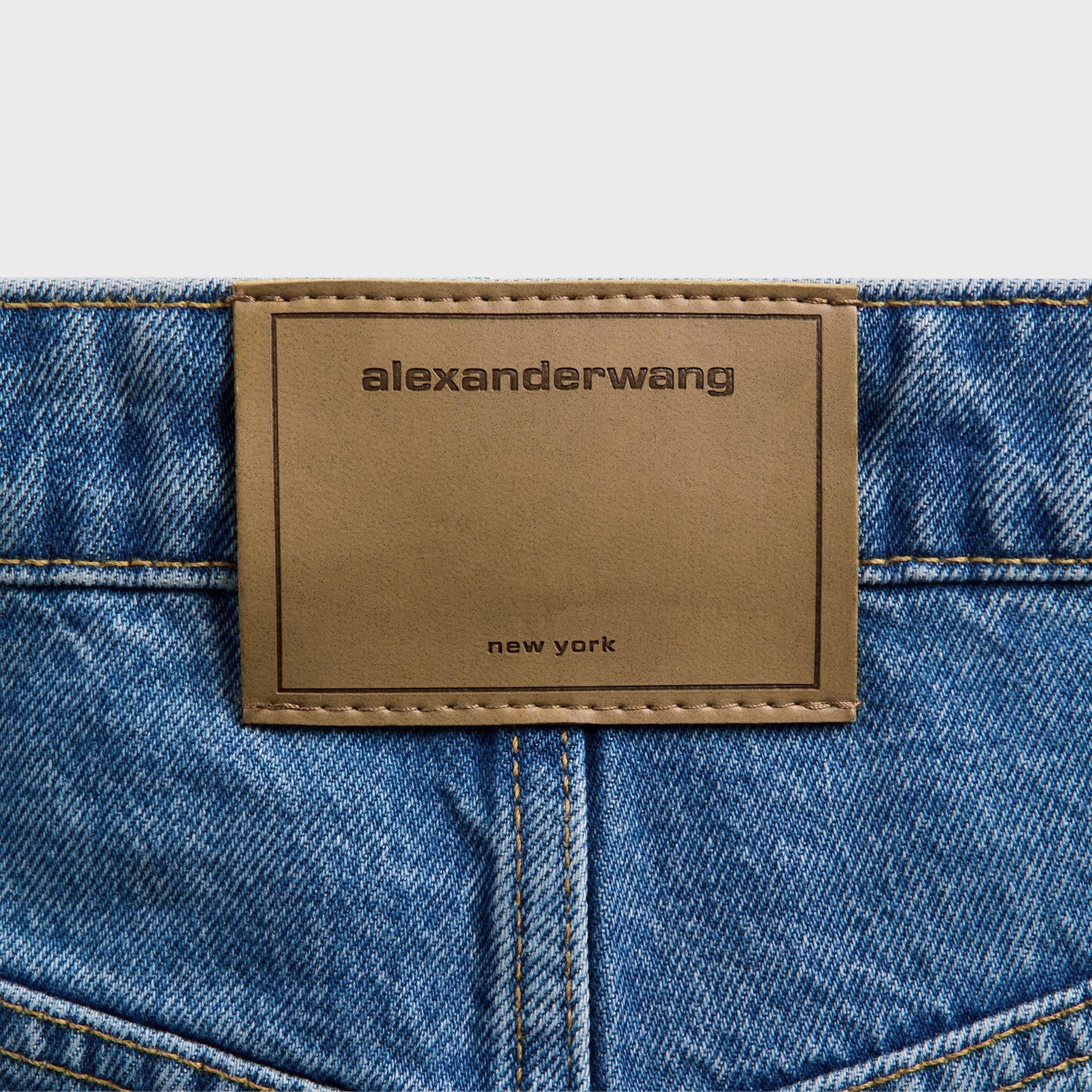 Alexander Wang Zip Front Midi Skort - Vintage Marbled Blue