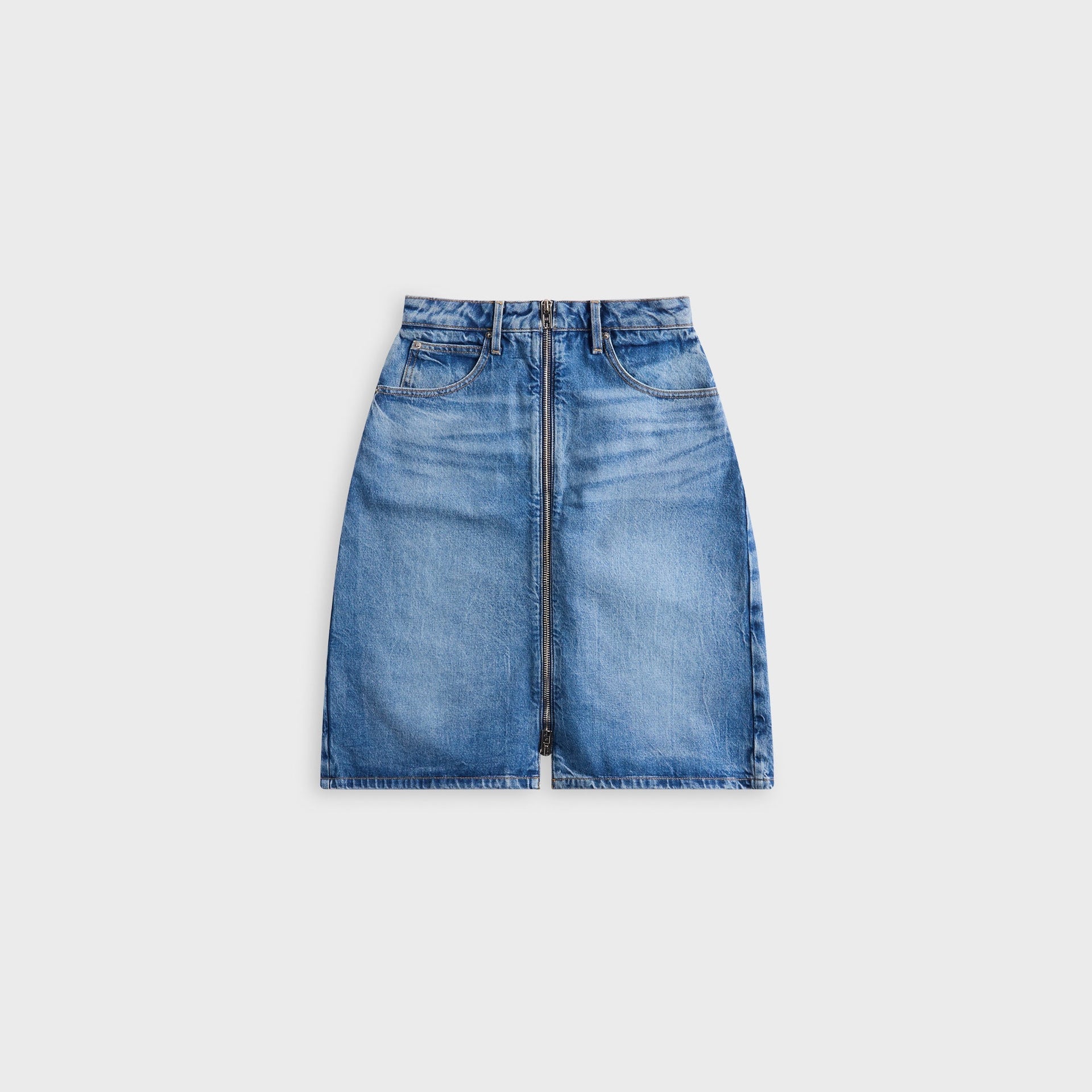 Alexander Wang Zip Front Midi Skort - Vintage Marbled Blue