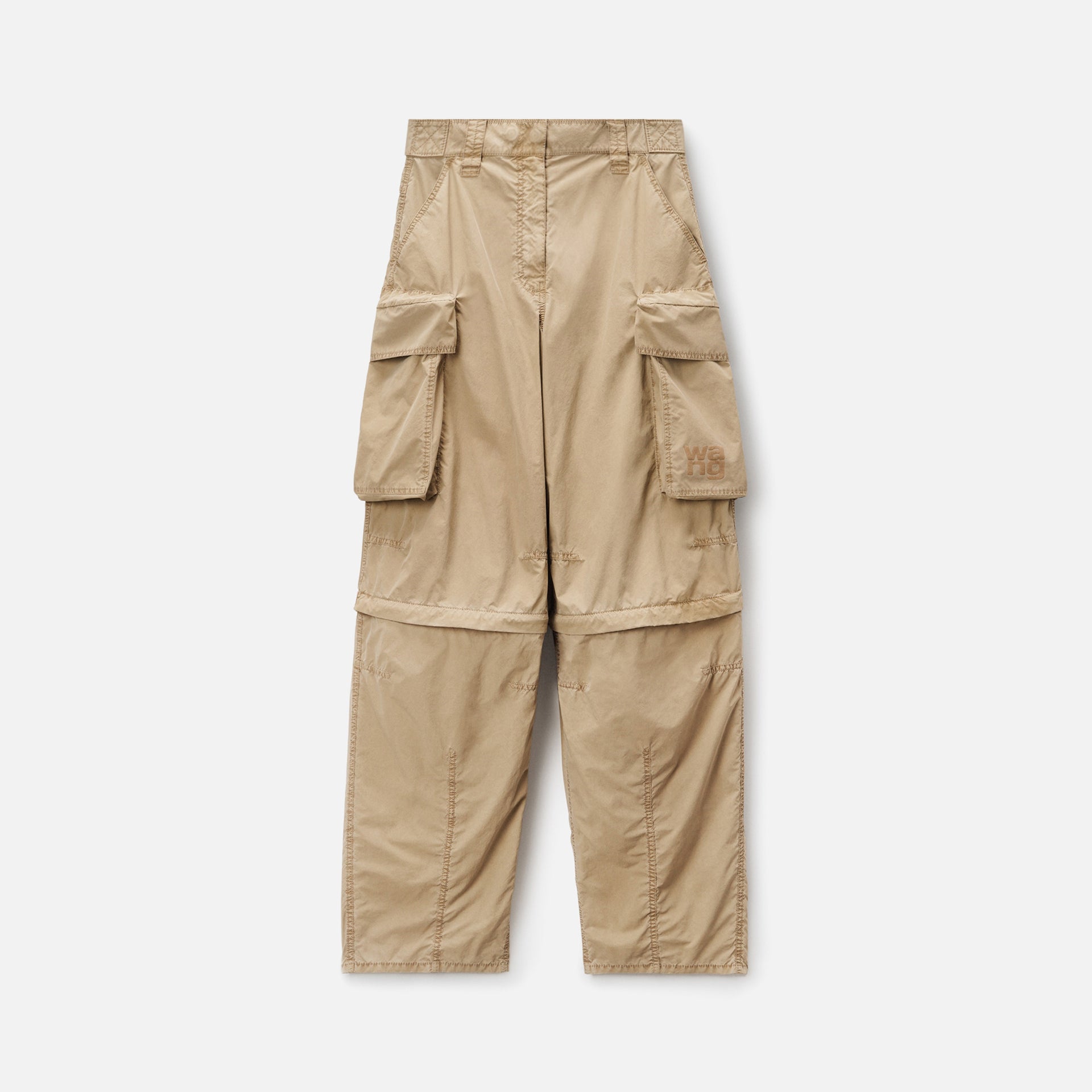 T by Alexander Wang Big Pocket Knee Zip Cargo Pant - Chino