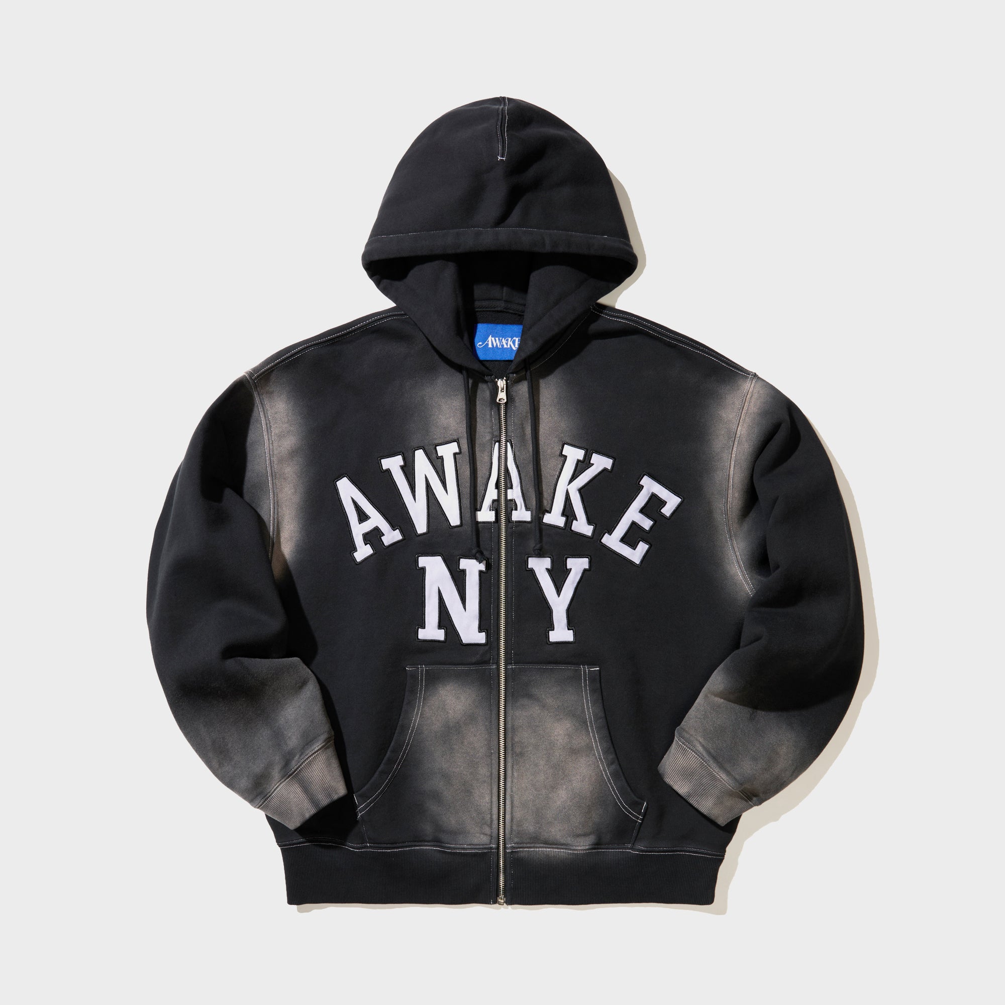 kith ベロアパーカー　XL Awake NY Collegiate Arch Zip Hoodie - Black – Kith