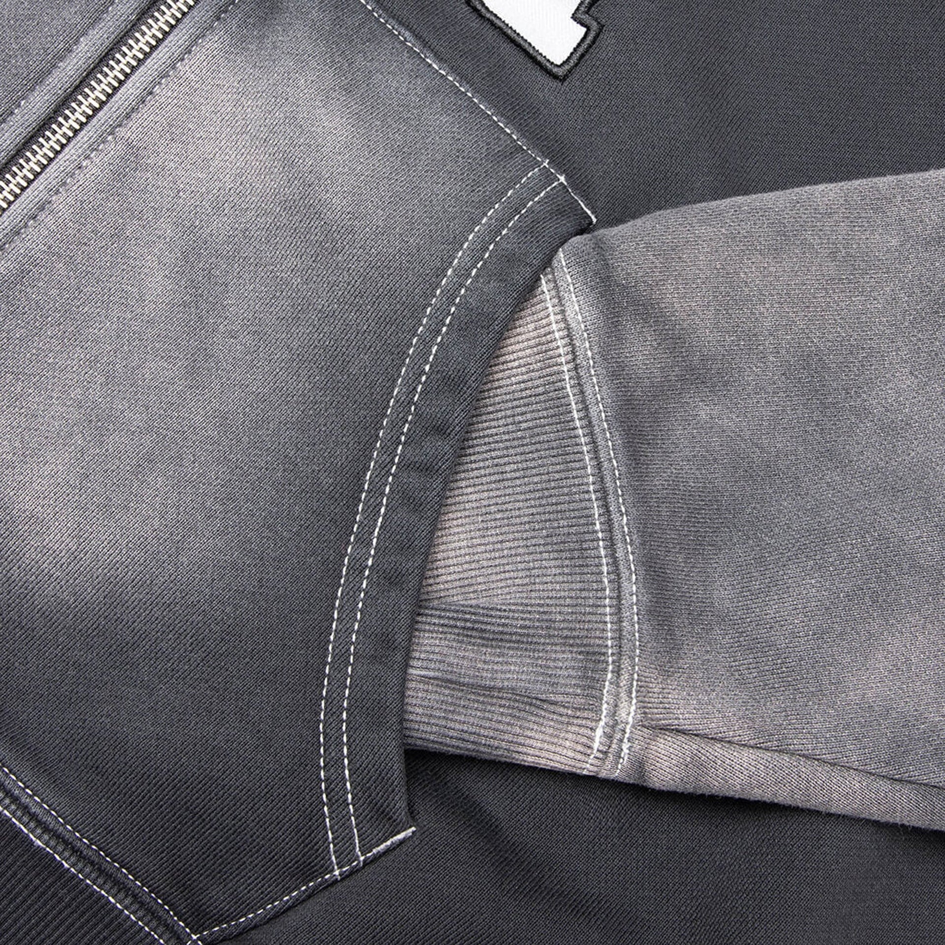 Awake NY Collegiate Arch Zip Hoodie - Black