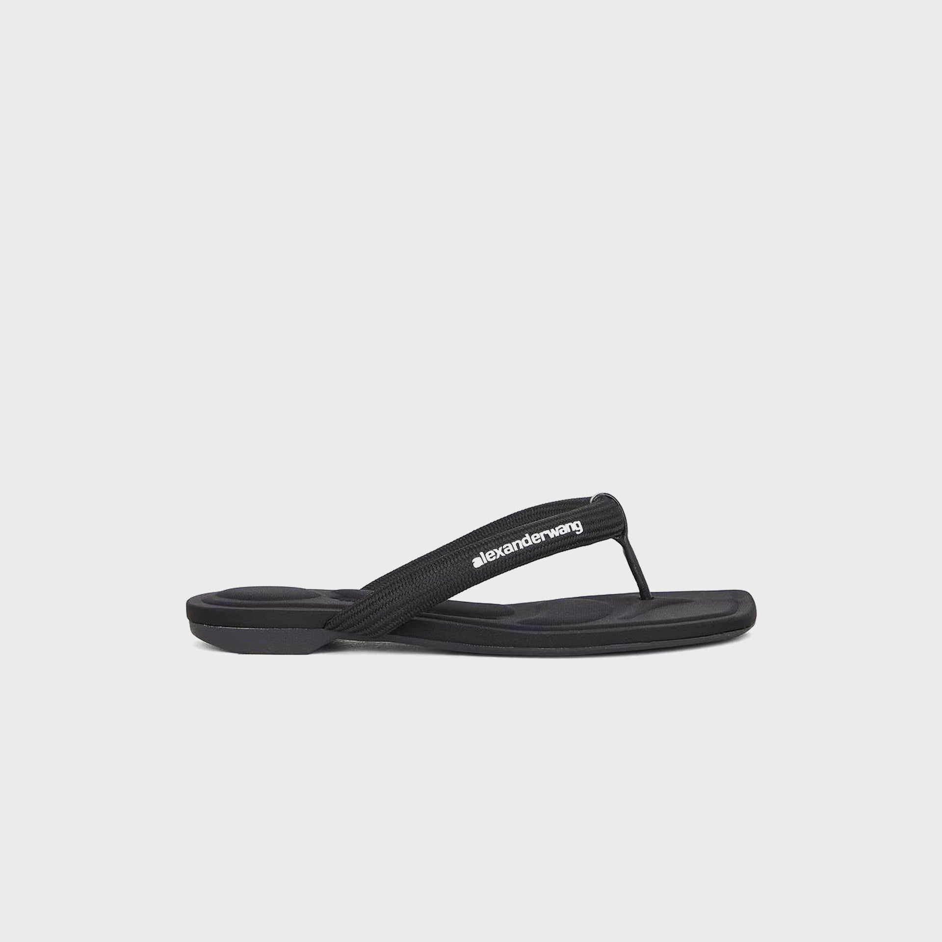 Alexander Wang Jenna Tubular Strap Thong Sandal - Black