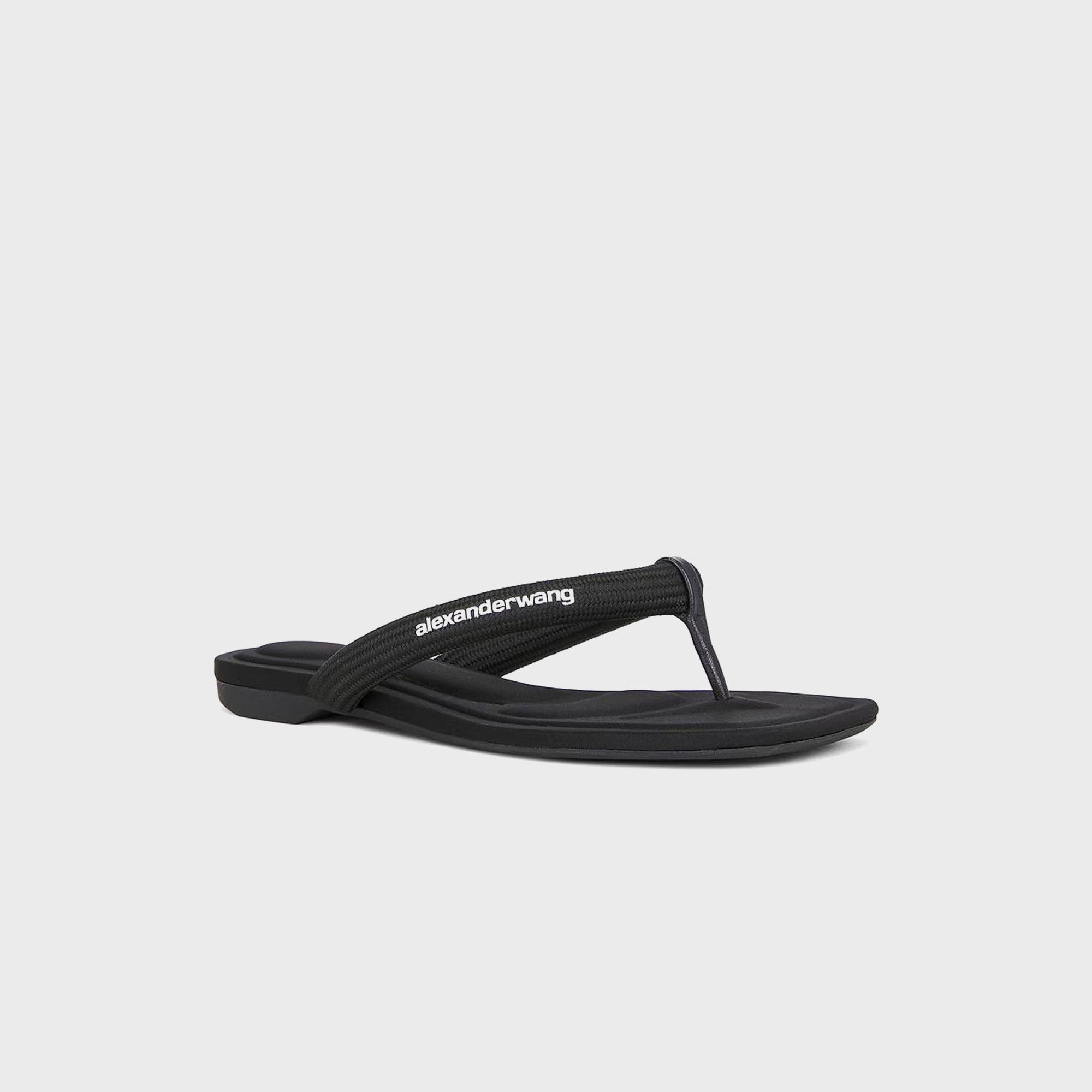 Alexander Wang Jenna Tubular Strap Thong Sandal - Black – Kith