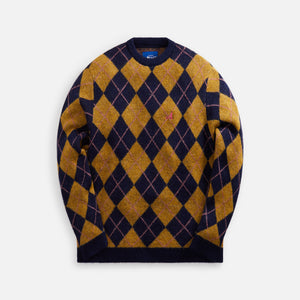 Awake NY Argyle Mohair Sweater - Brown Multi