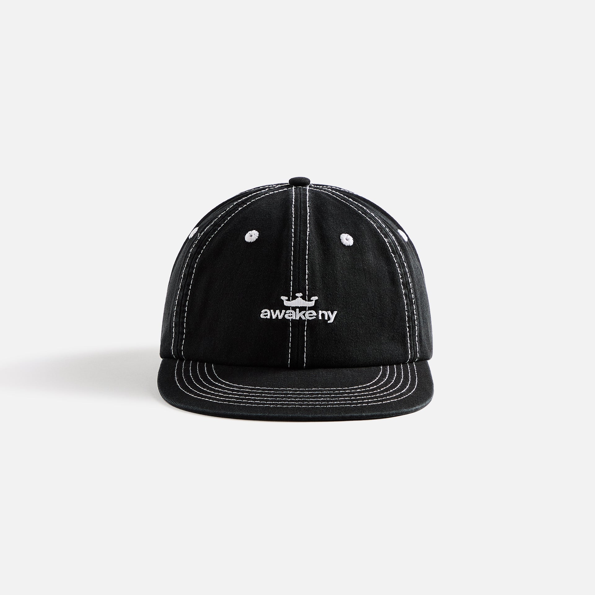 Awake NY Crown Logo 6 Panel Cap - Black