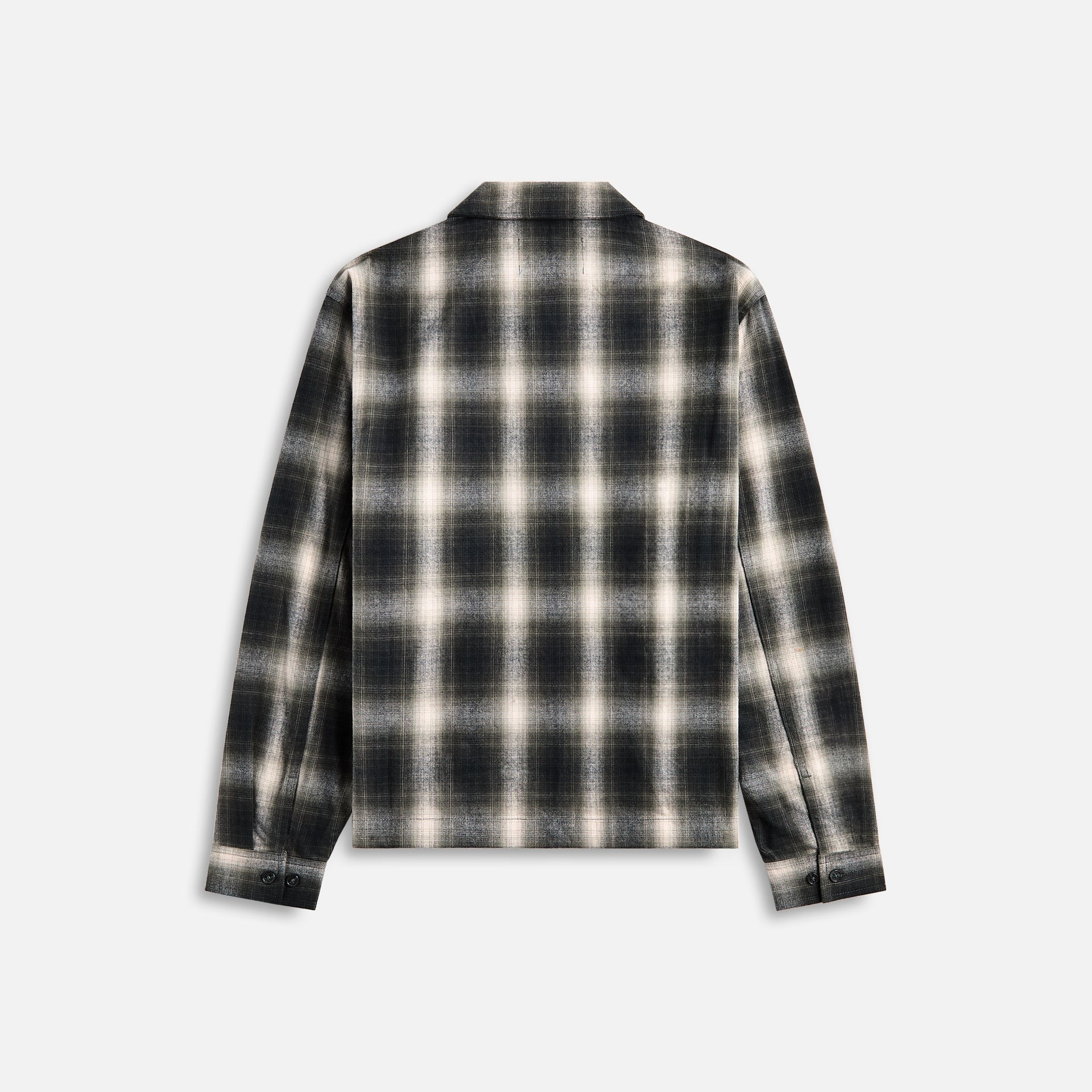 Awake NY Brushed Flannel Shirt Jacket - Green Multi