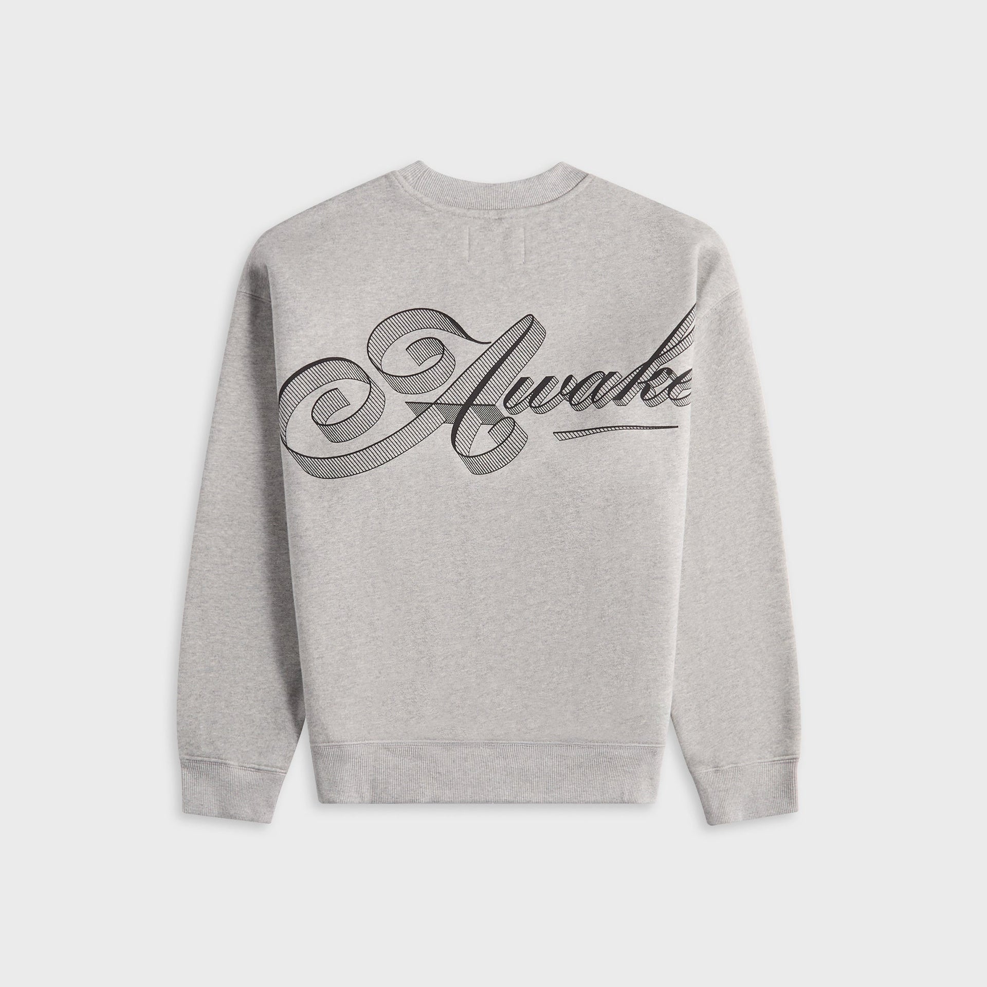 Awake NY Script Crew Neck - Heather Grey