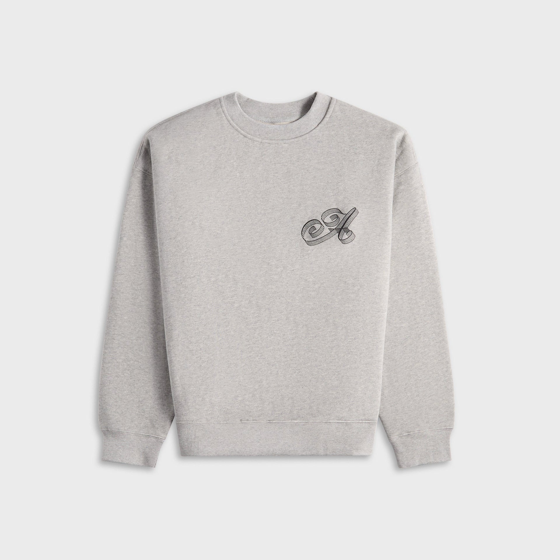 Awake NY Script Crew Neck - Heather Grey