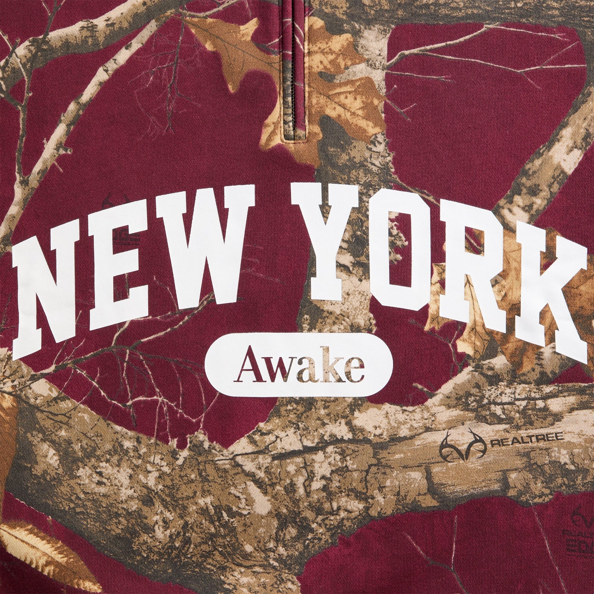 Awake NY New York Arch Quarter Zip - Merlot