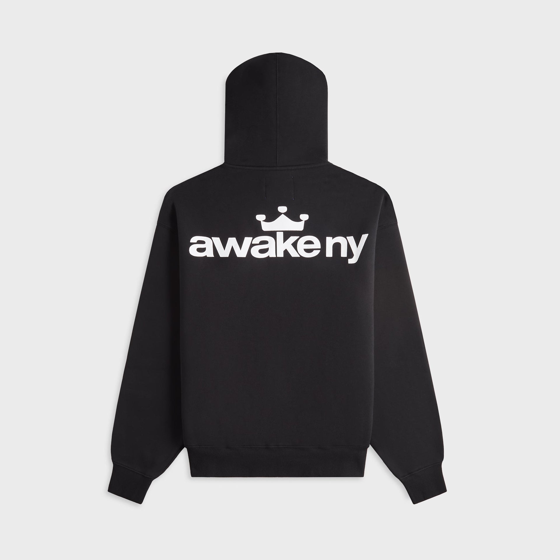Awake NY Crown Logo Full-Zip Hoodie - Black