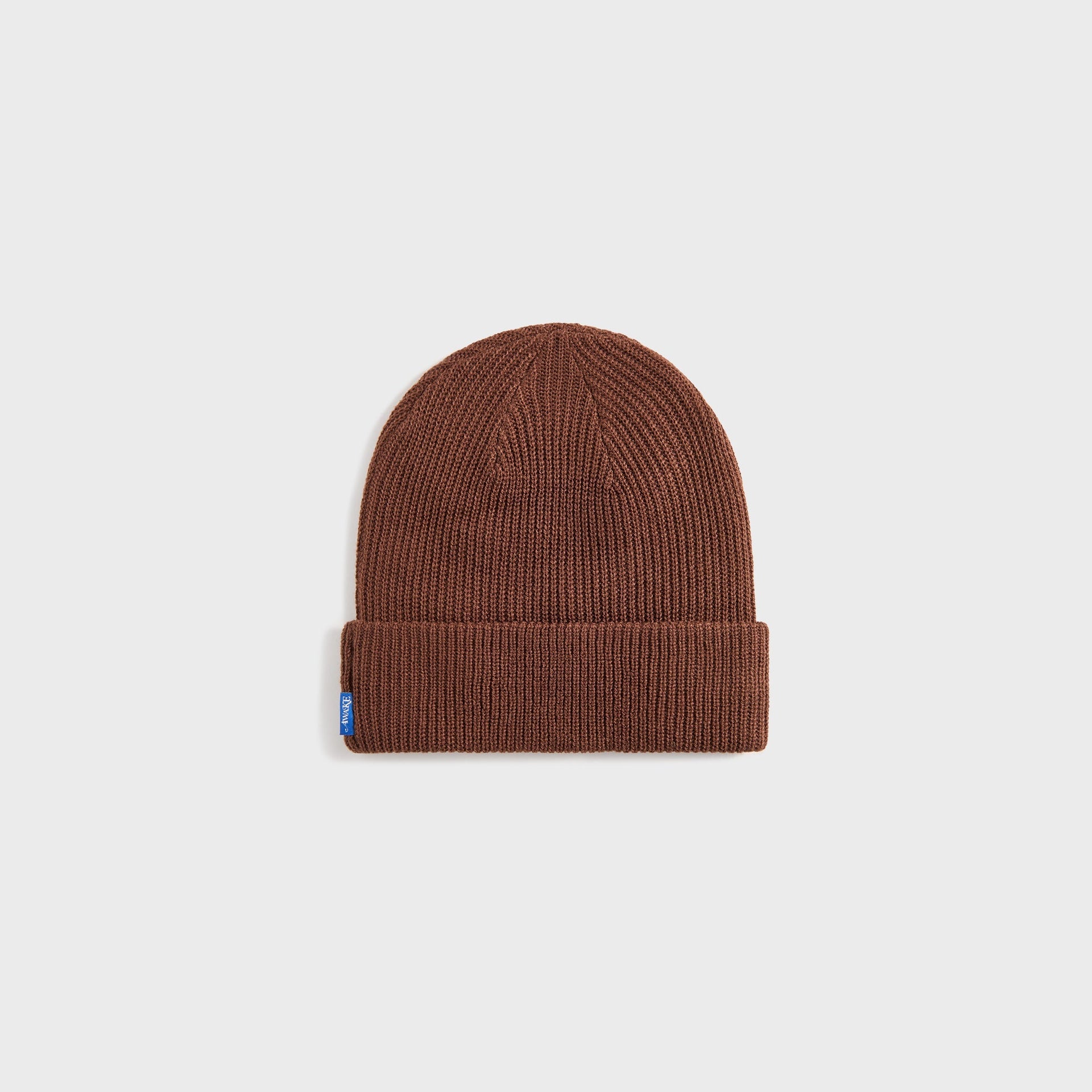 Awake NY Loose Gauge Knit Beanie - Brown