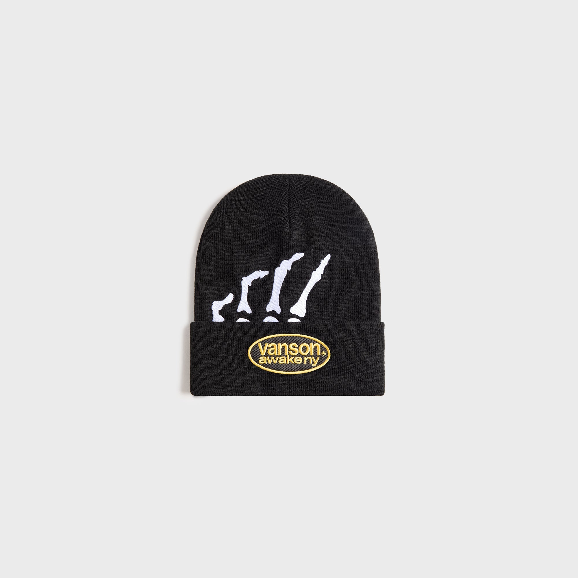 Awake NY Vanson Bones Beanie - Black – Kith