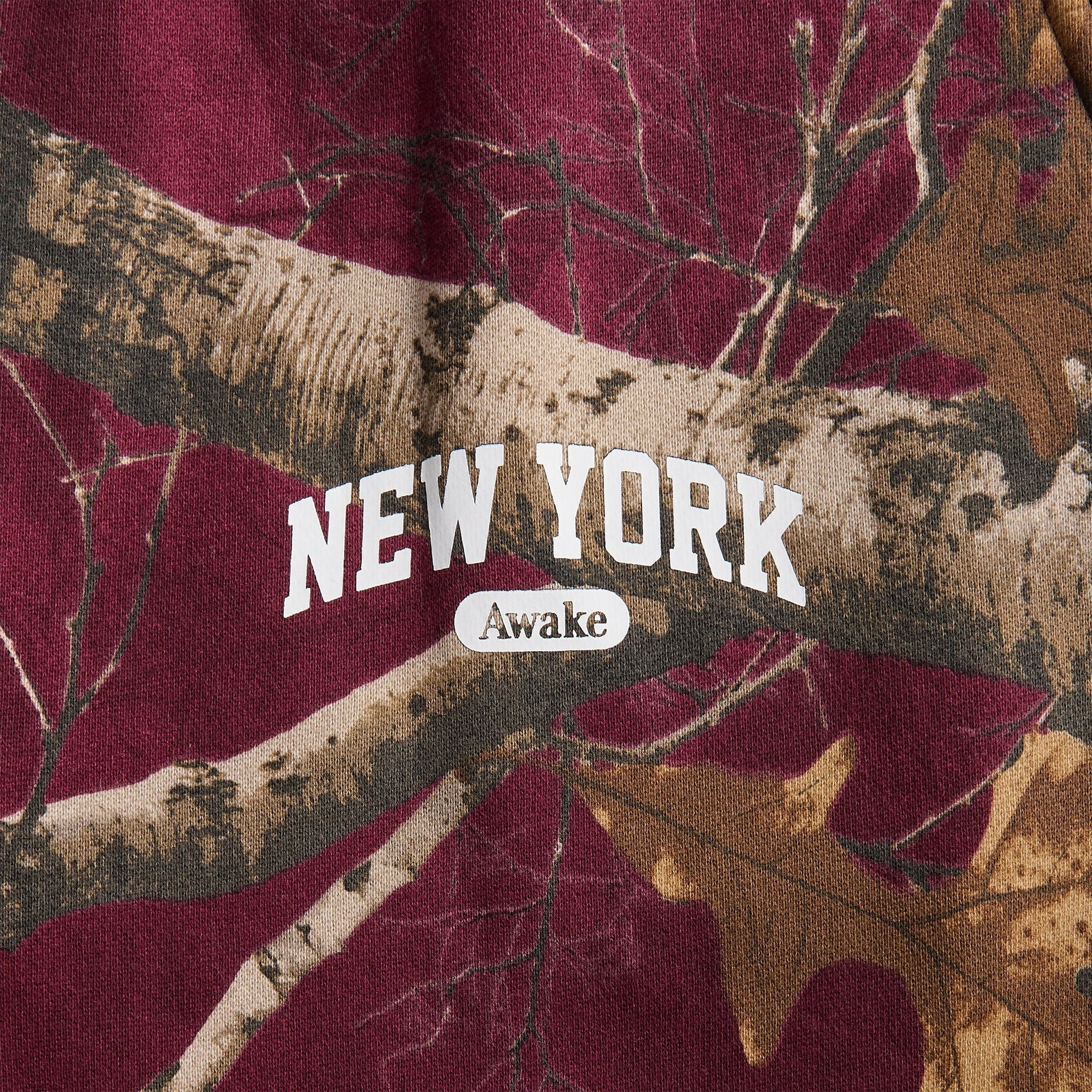 Awake NY New York Arch Open Hem Sweatpant - Merlot