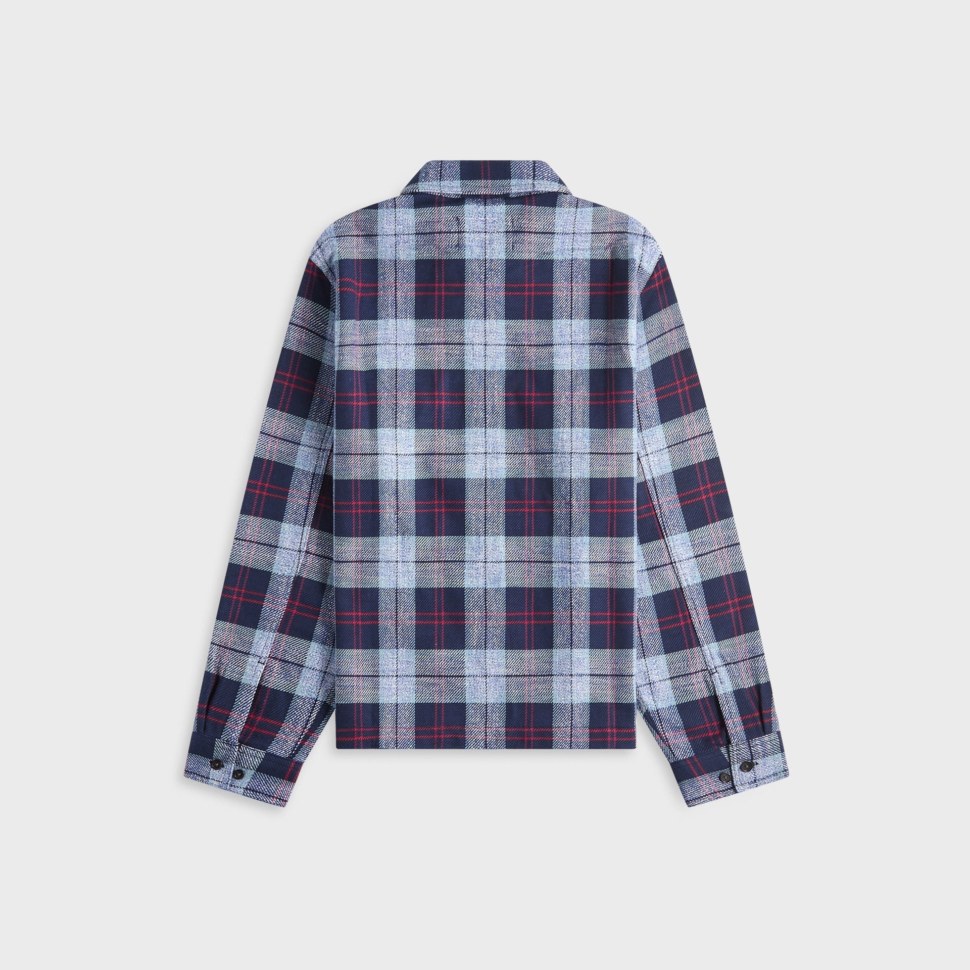 Awake NY Flannel Zip Shirt - Blue