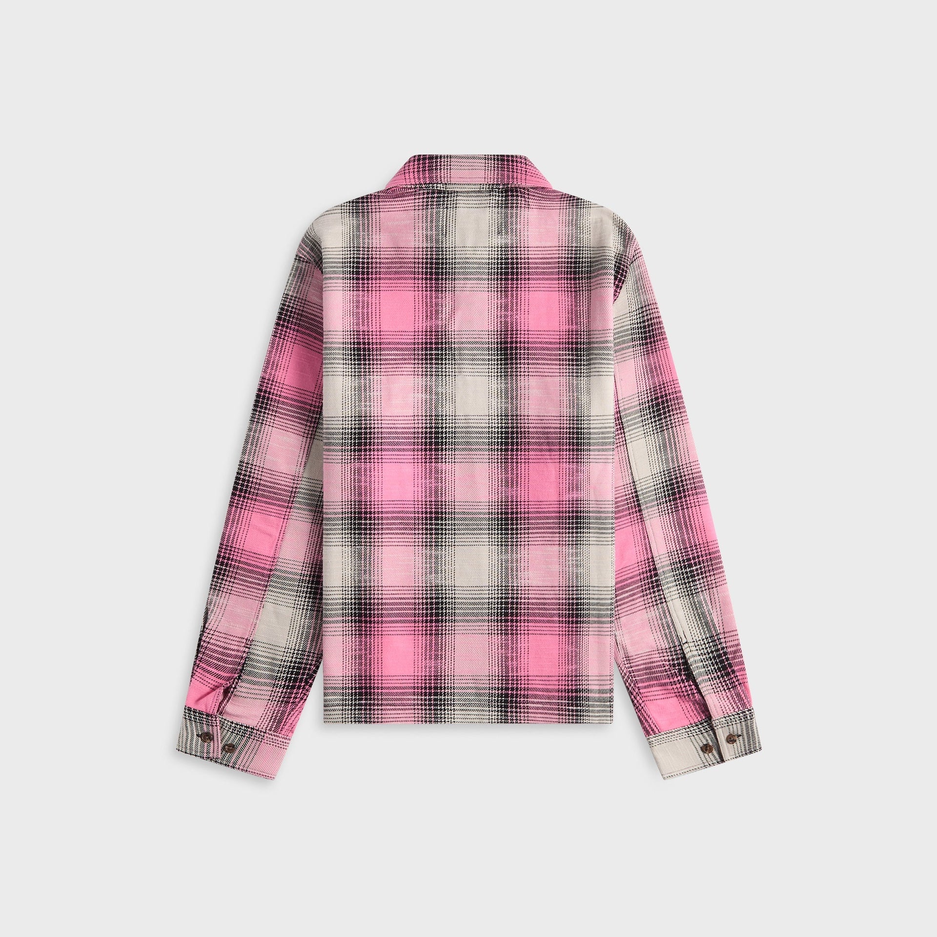 Awake NY Flannel Zip Shirt - Pink