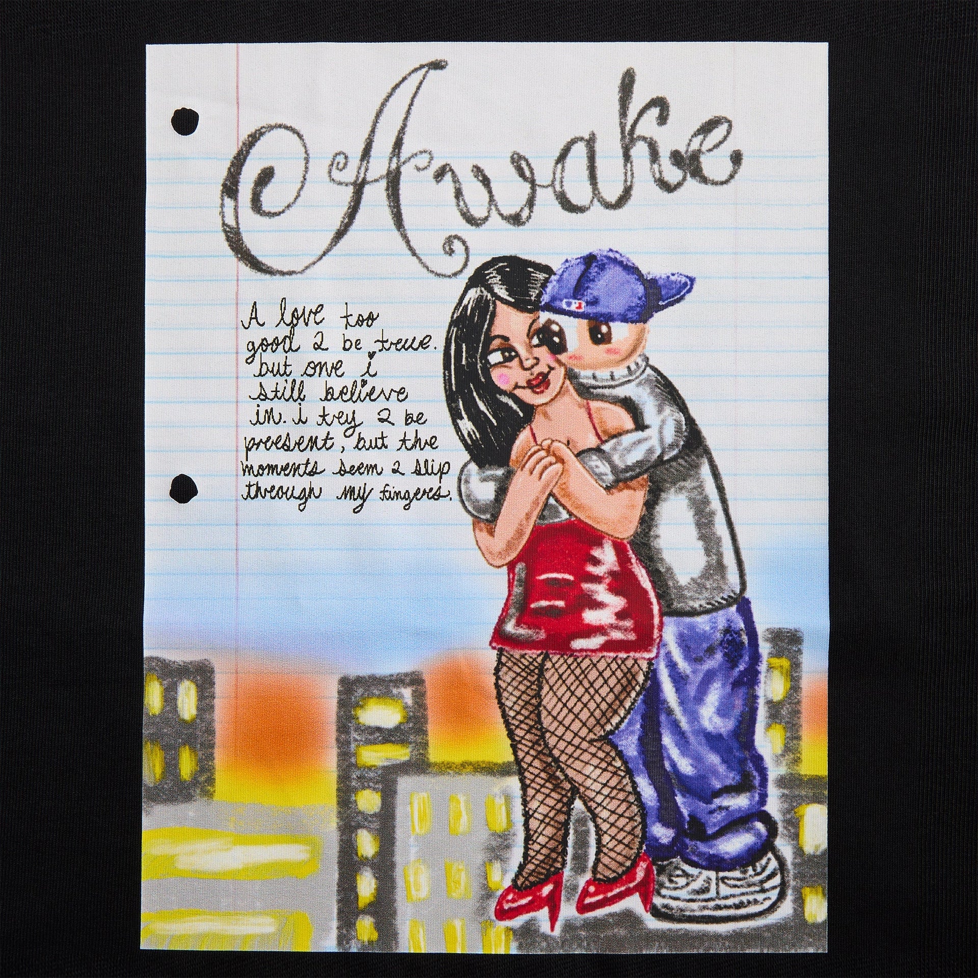 Awake NY Hug Tee - Black