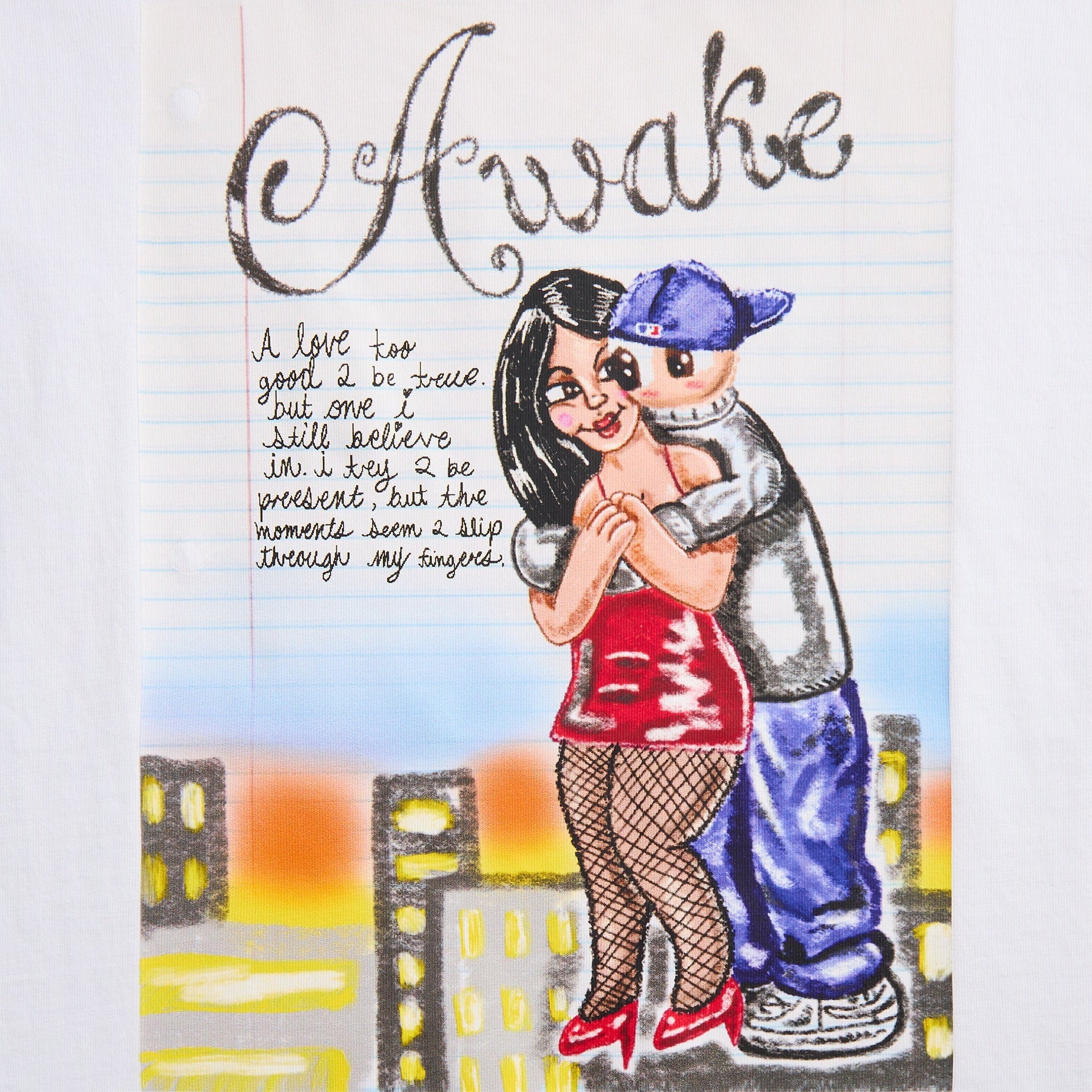 Awake NY Hug Tee - White