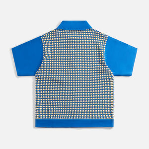 Awake NY Knit Crochet Button Down - Blue / Multi