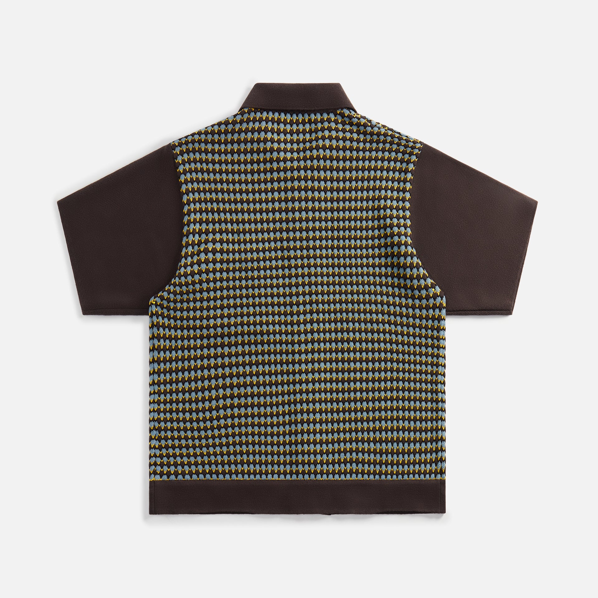 Awake NY Knit Crochet Button Down - Brown / Multi