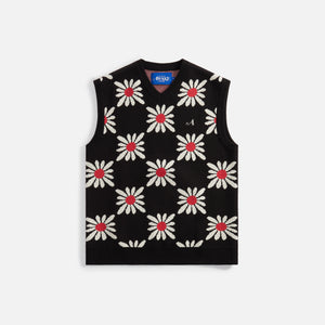Awake NY Floral Sweater Vest - Black Floral