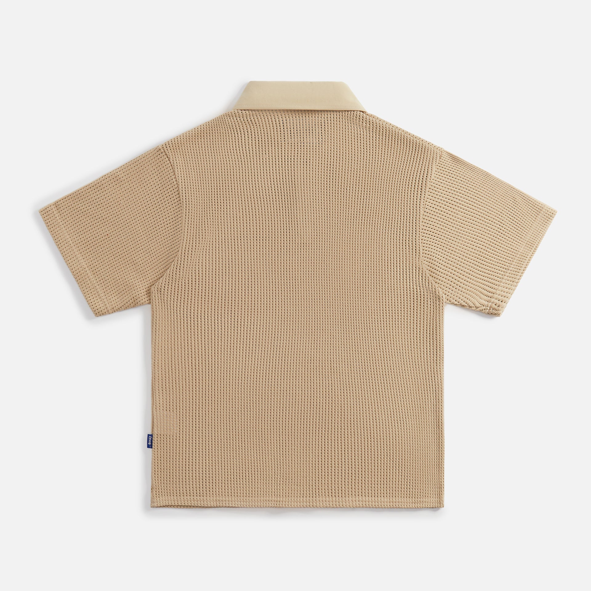 Awake NY Open Knit Embroidered Polo - Cream