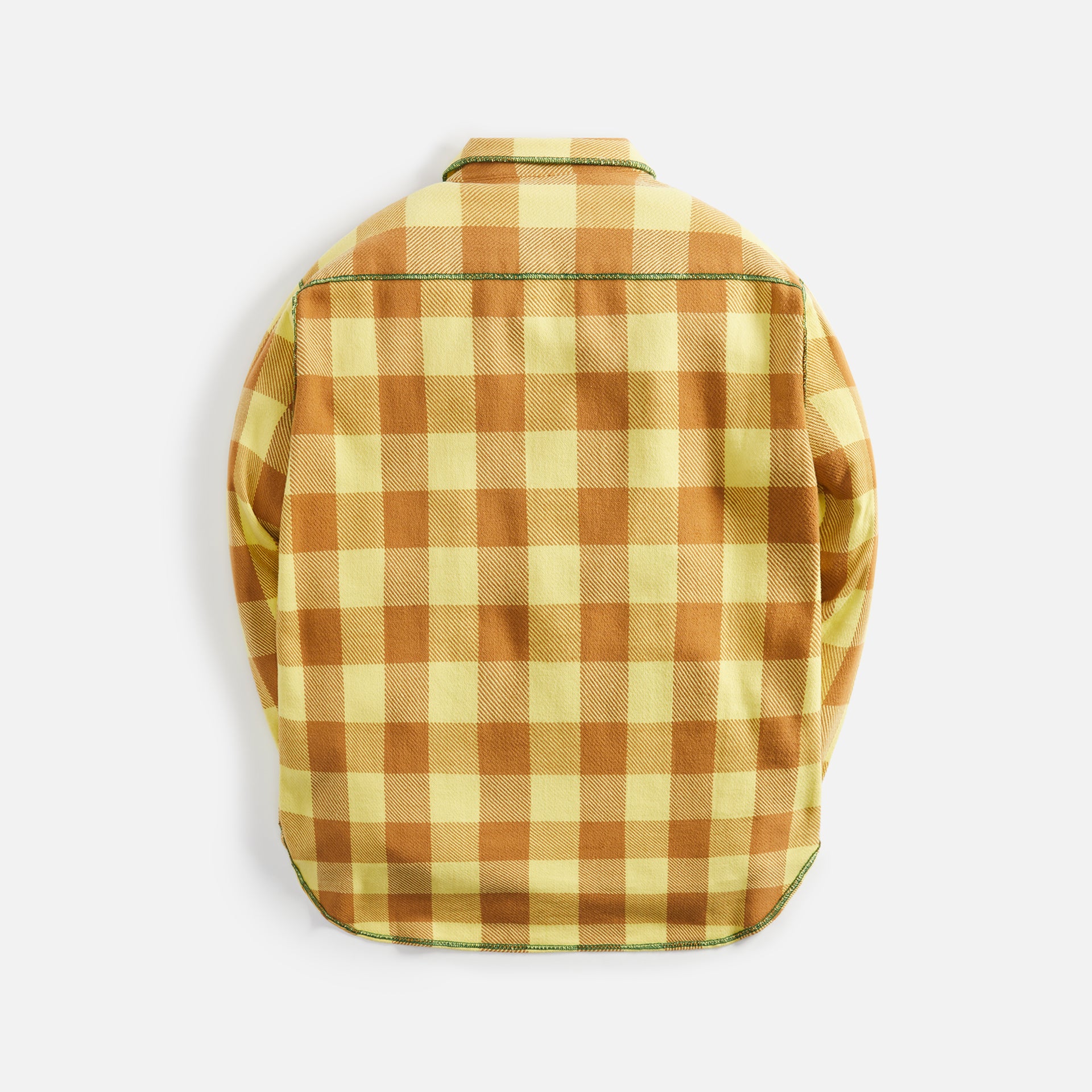 Awake NY Contrast Stitch Flannel - Yellow / Brown