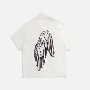 Awake NY Dice Printed Rayon Camp Shirt - White
